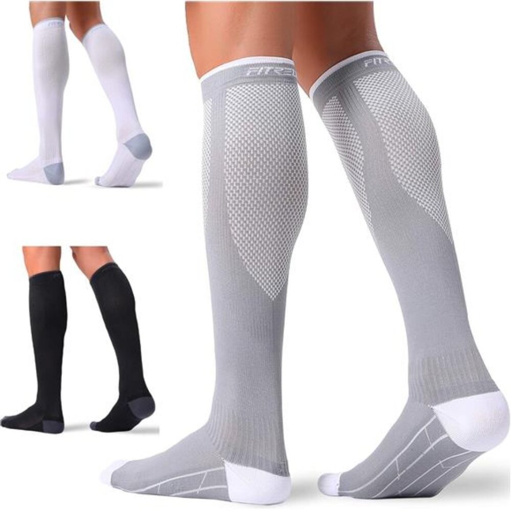 3 Pairs Compression Socks for Women and Men 20-30mmHg-Circulation